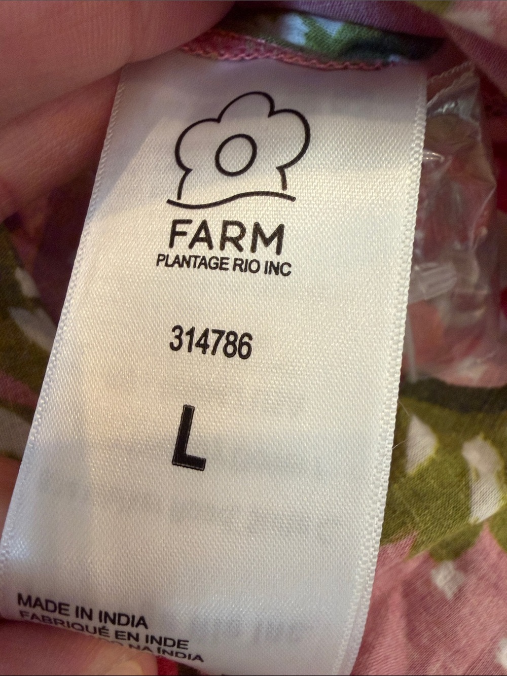 Farm Rio Aura Peasant Mini Dress Size Large - C30-042 - Picture 8 of 11
